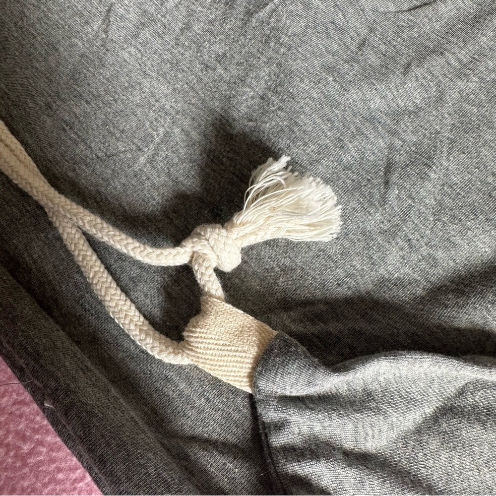 Long Gray Drawstring Bag🎒 - Picture 7 of 8